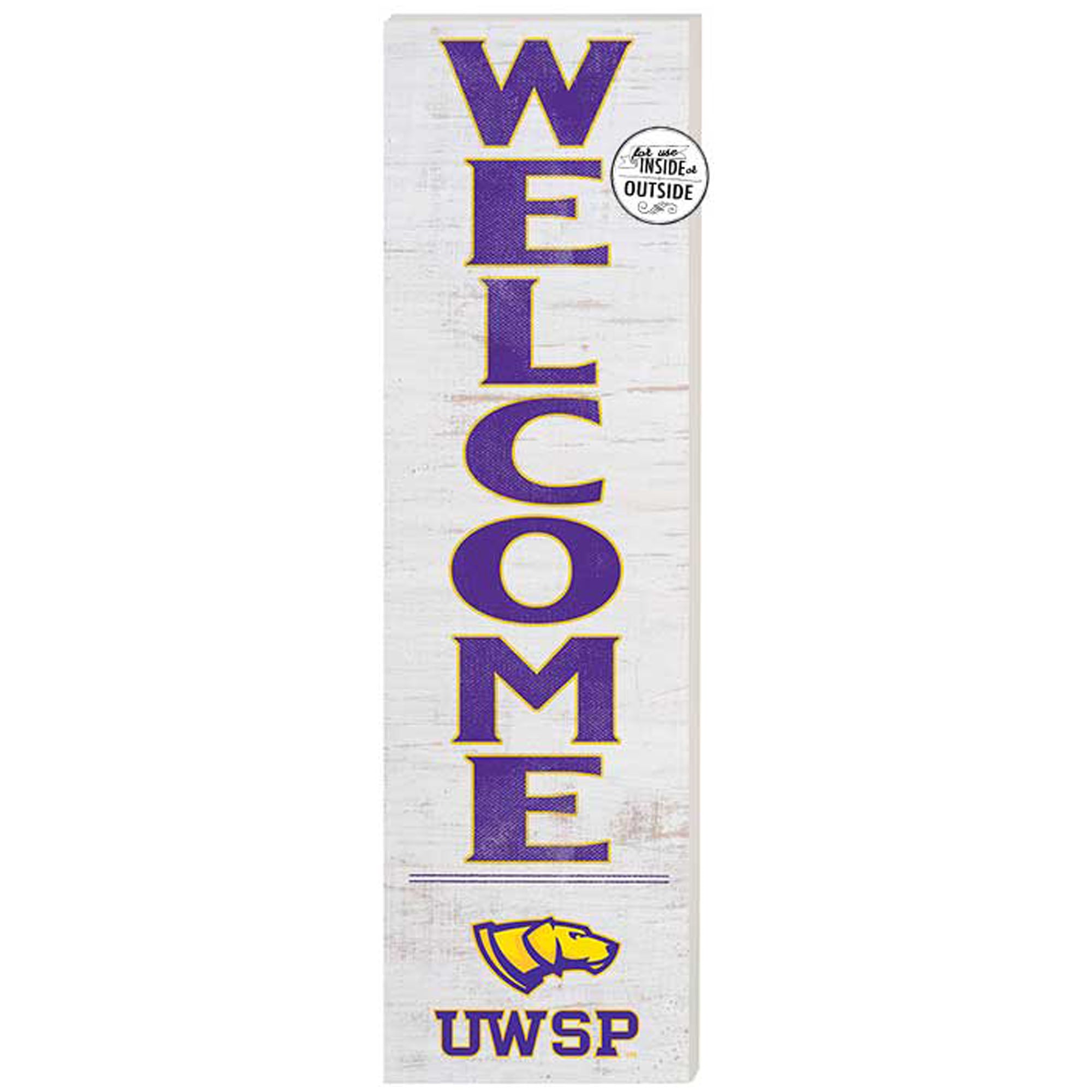 Wisconsin-Stevens Point Pointers 10'' x 35'' Indoor/Outdoor Welcome Sign