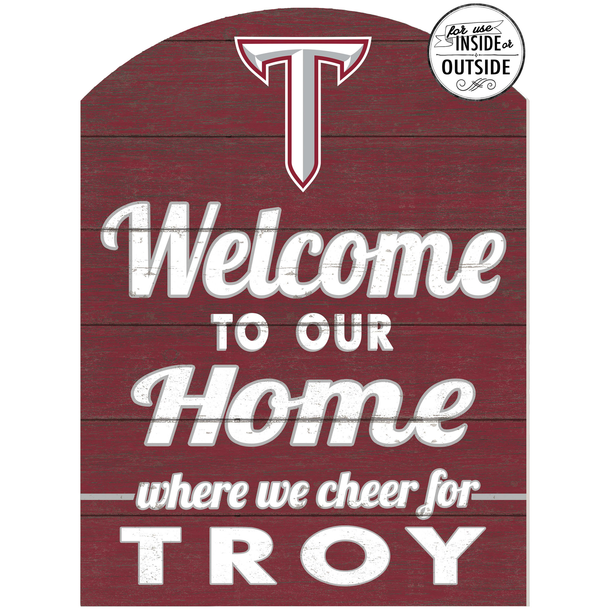 Troy University Trojans 16'' x 22'' Indoor/Outdoor Marquee Sign