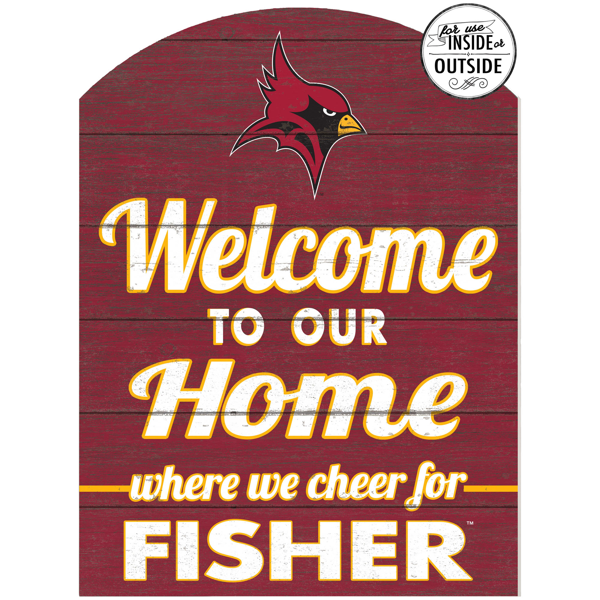 St. John Fisher Cardinals 16'' x 22'' Indoor/Outdoor Marquee Sign