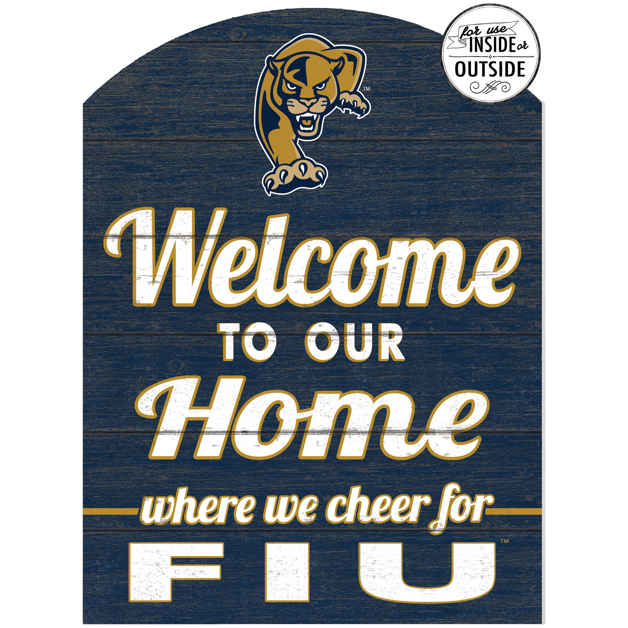 FIU Panthers 16'' x 22'' Indoor/Outdoor Marquee Sign