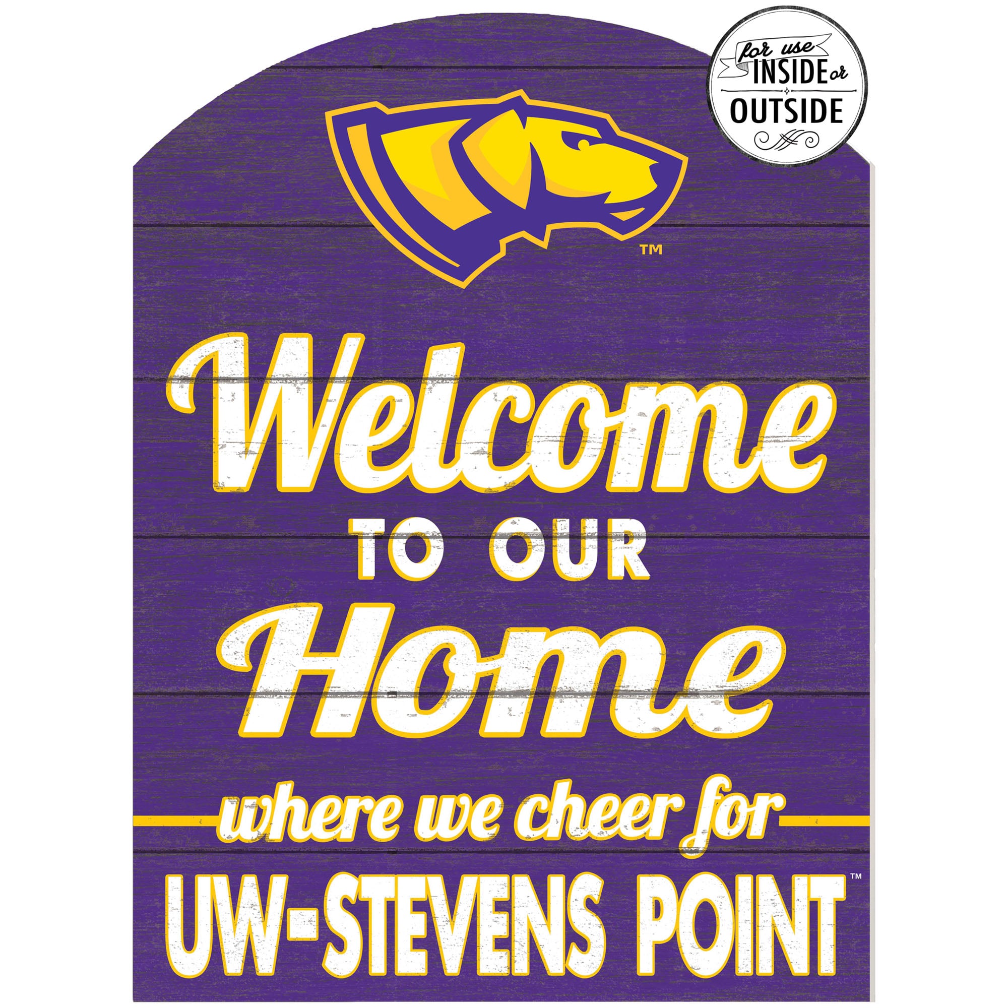 Wisconsin-Stevens Point Pointers 16'' x 22'' Indoor/Outdoor Marquee Sign