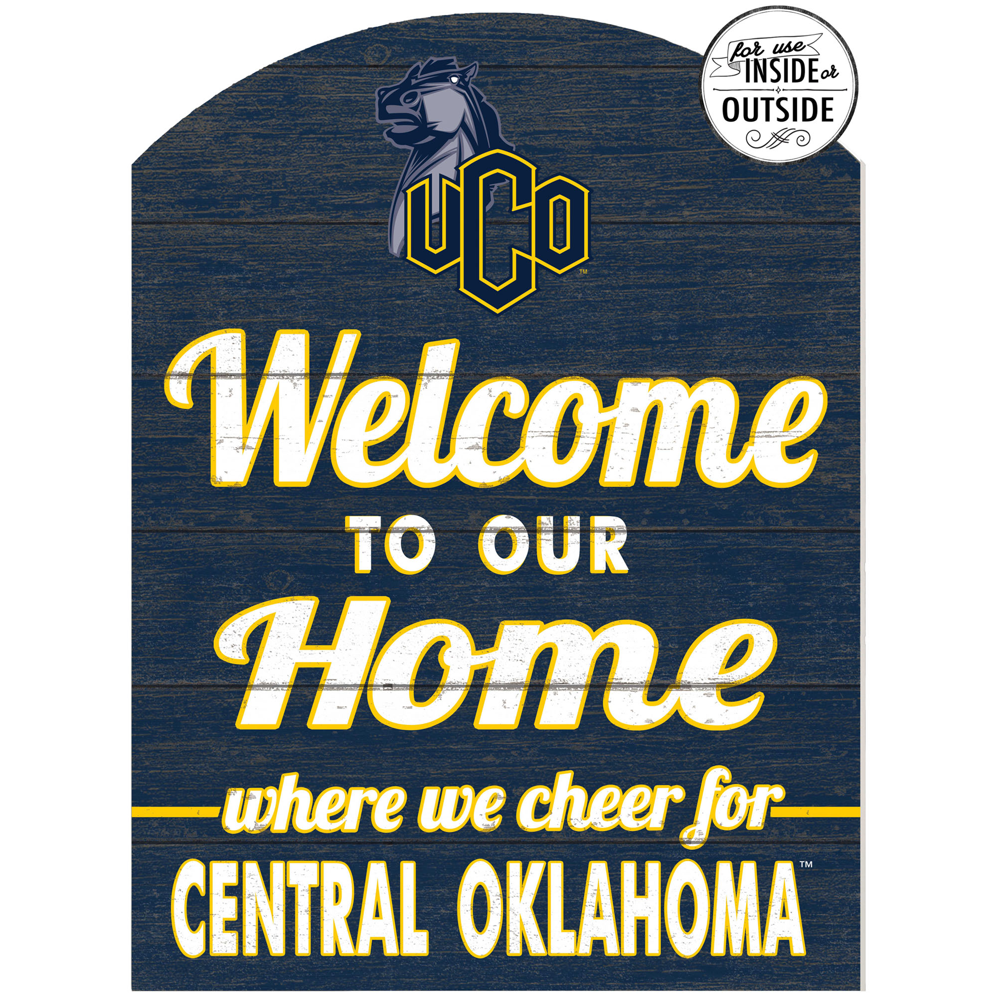 Central Oklahoma Bronchos 16'' x 22'' Indoor/Outdoor Marquee Sign