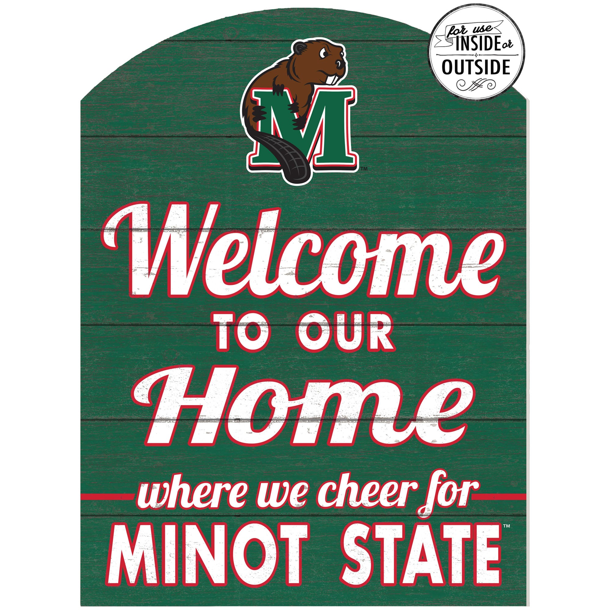 Minot State Beavers 16'' x 22'' Indoor/Outdoor Marquee Sign