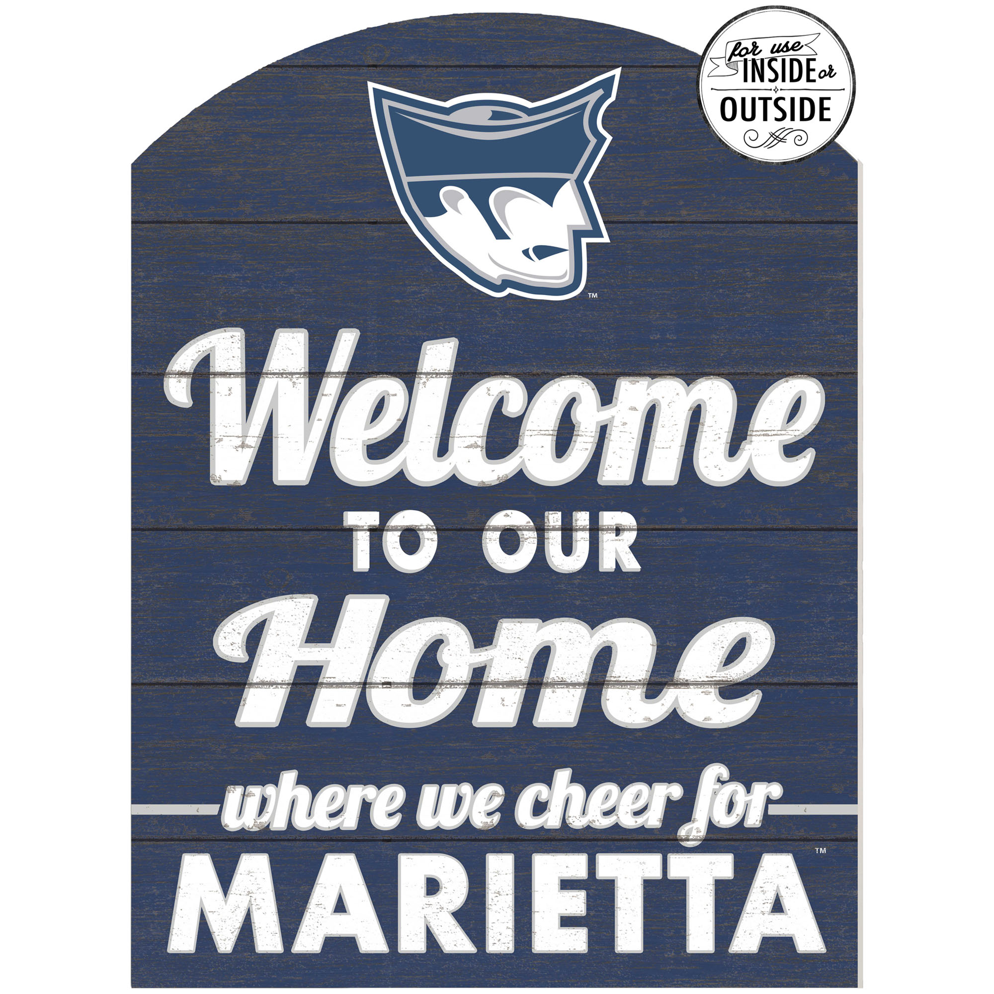Marietta College Pioneers 16'' x 22'' Indoor/Outdoor Marquee Sign