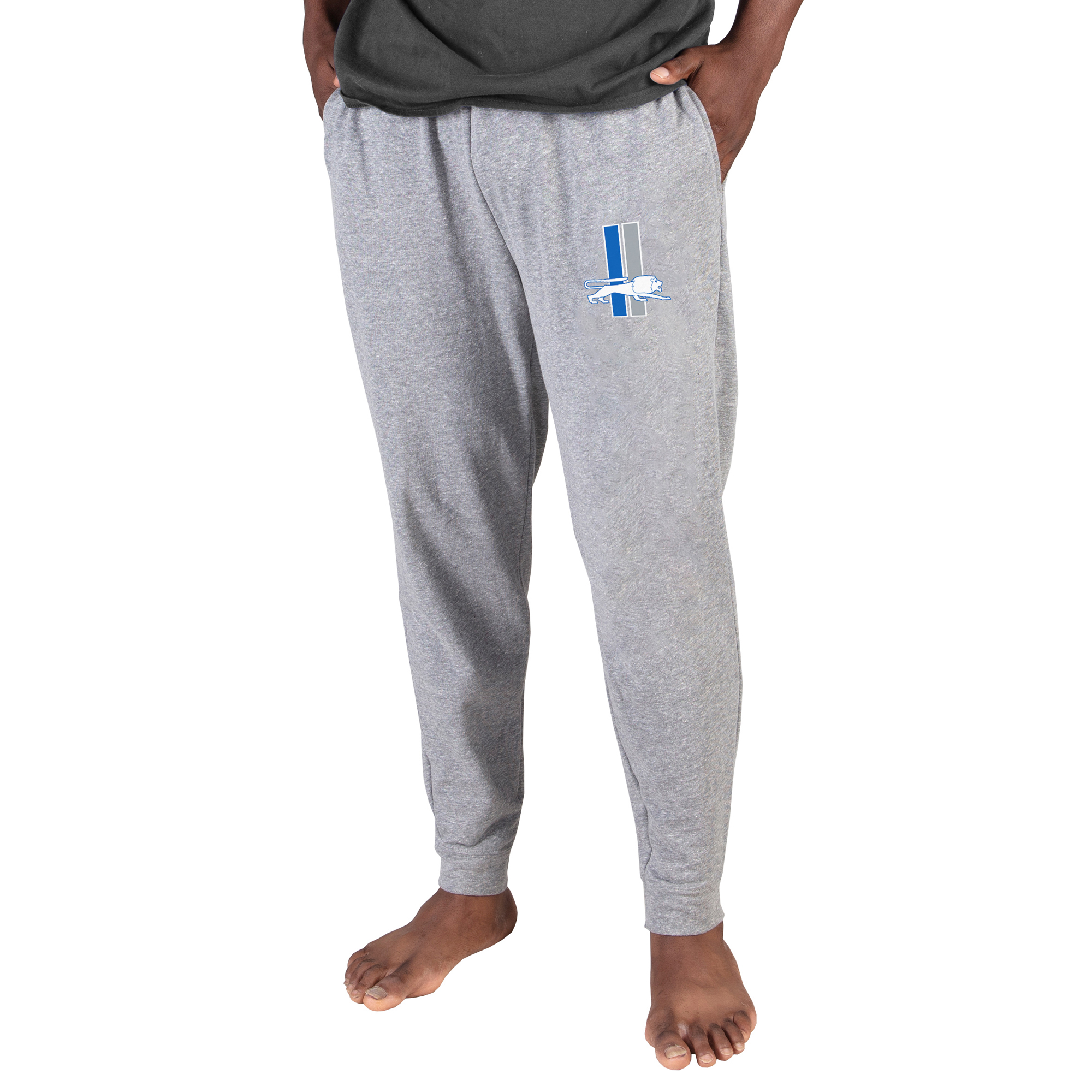 Football Fan Shop Officially Licensed NFL Lions Mainstream Men's Jogger Pant - Gray/Grey