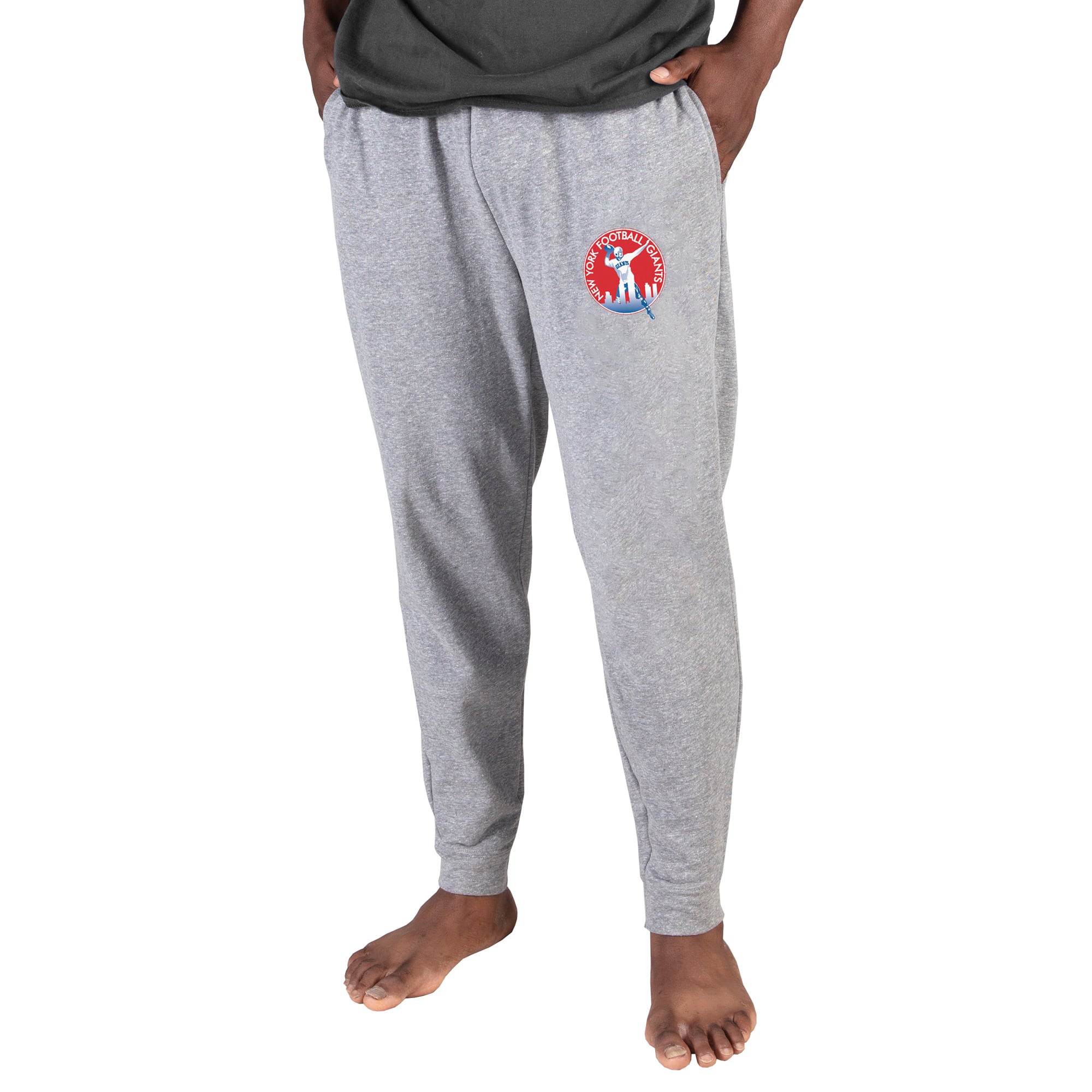 Men’s Concepts Sport Gray New York Giants Throwback Logo Mainstream Cuffed Terry Pants Men’s Concepts Sport Gray New York Giants Throwback Logo Mainstream Cuffed Terry Pants