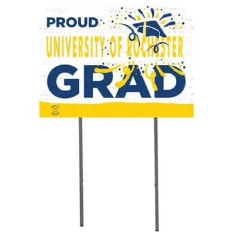 Rochester Yellow Jackets 18'' x 24'' Proud Graduate Yard Sign