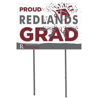 University of Redlands Bulldogs 18'' x 24'' Proud Graduate Yard Sign