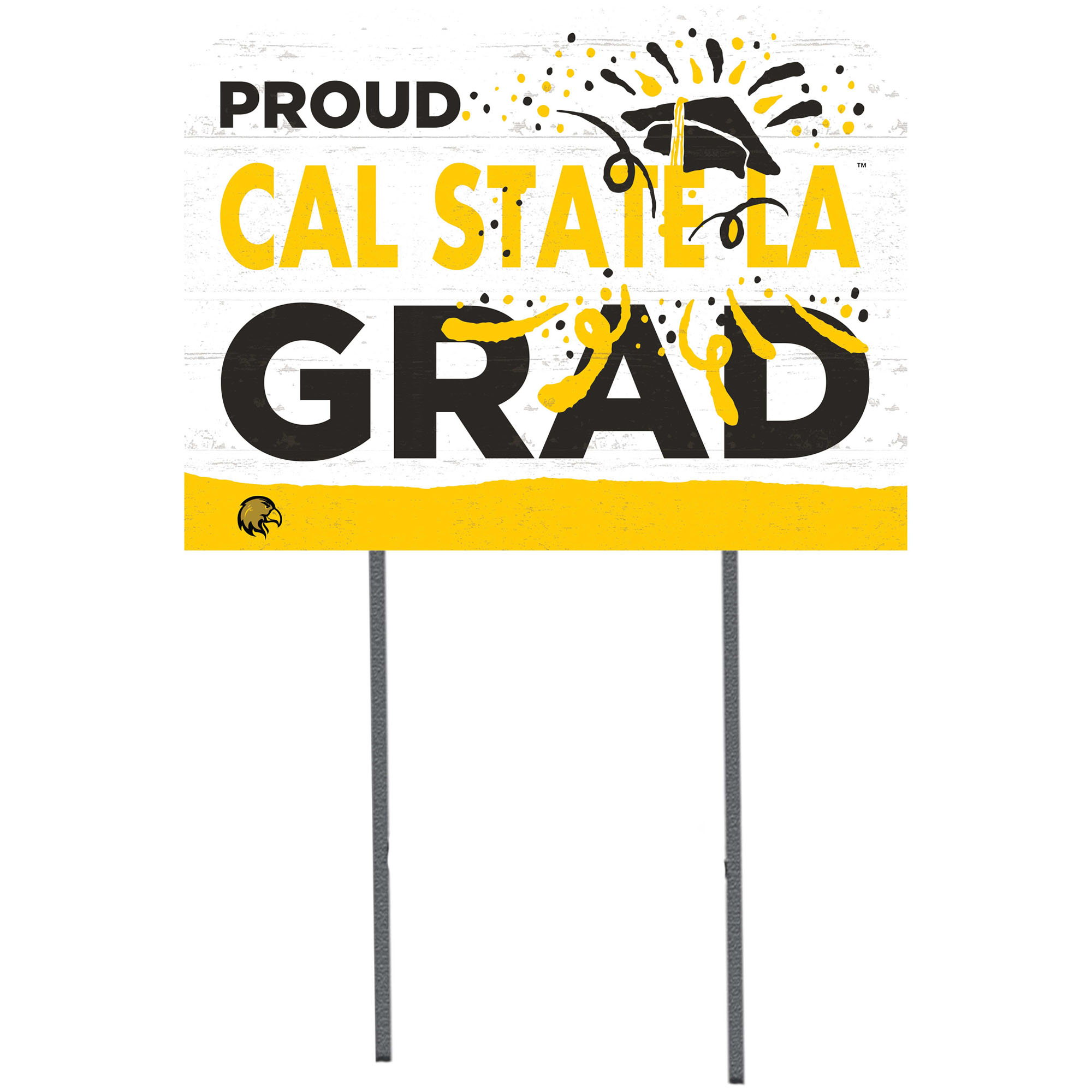Cal State L.A. Golden Eagles 18'' x 24'' Proud Graduate Yard Sign