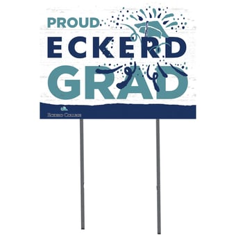 Eckerd Tritons 18'' x 24'' Proud Graduate Yard Sign
