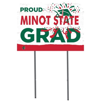 Minot State Beavers 18'' x 24'' Proud Graduate Yard Sign