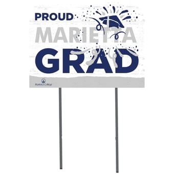 Marietta College Pioneers 18'' x 24'' Proud Graduate Yard Sign