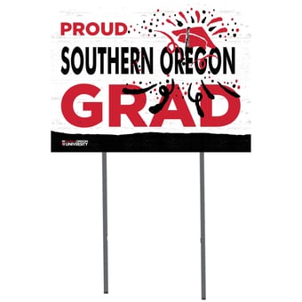 Southern Oregon Raiders 18'' x 24'' Proud Graduate Yard Sign