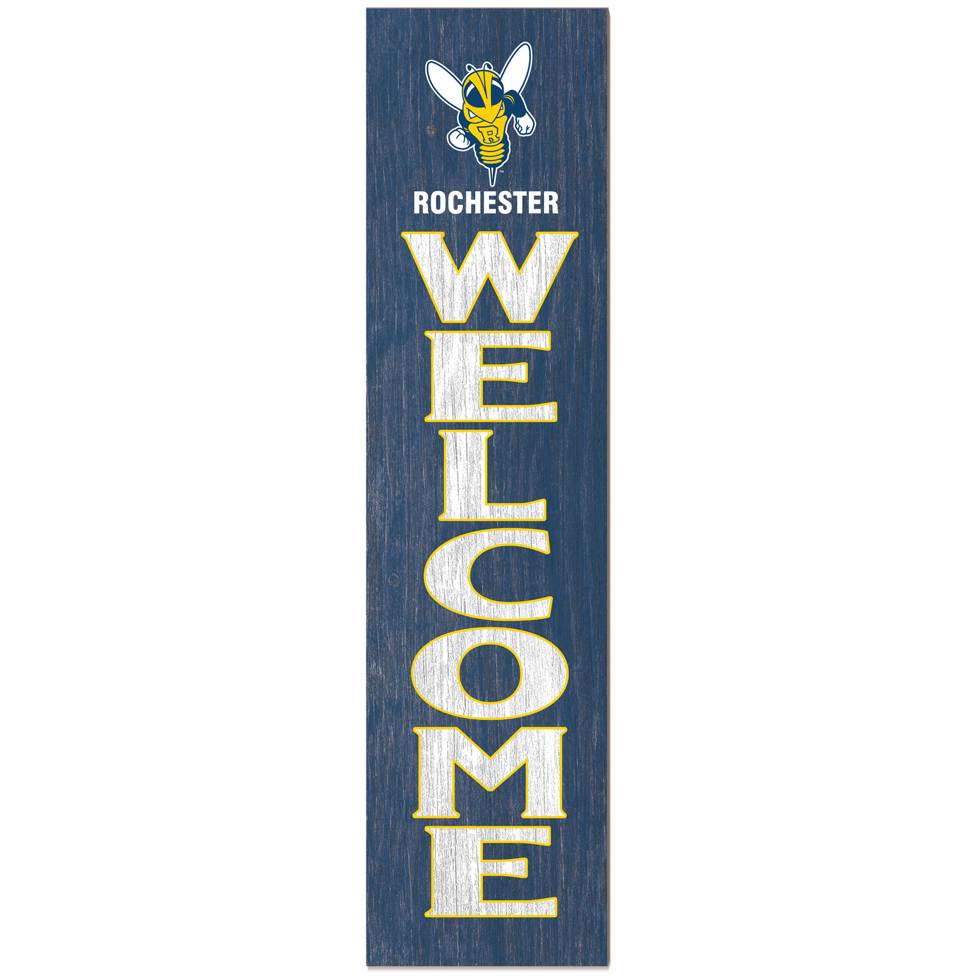 Rochester Yellow Jackets 12'' x 48'' Outdoor Leaner Welcome Sign