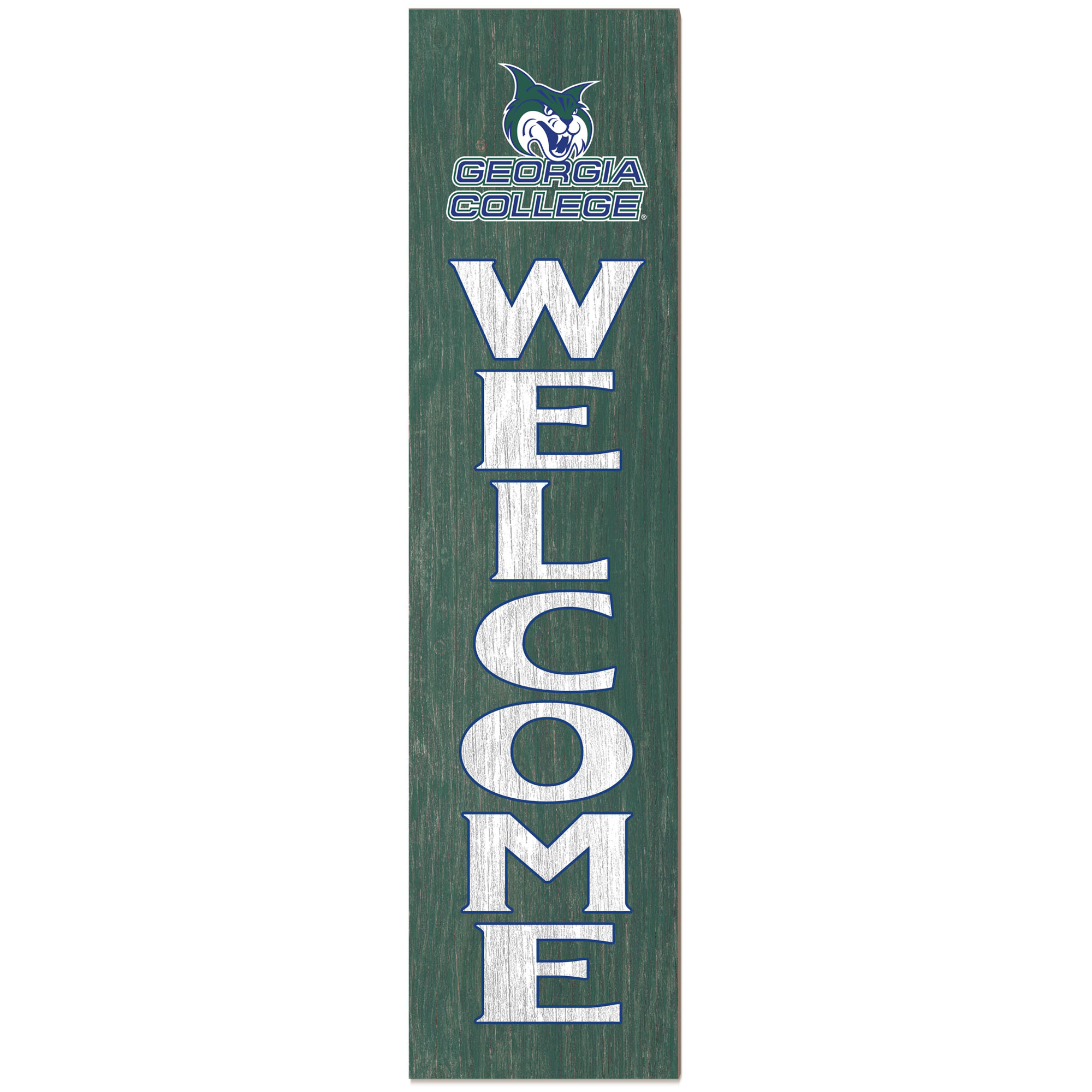 Georgia College Bobcats 12'' x 48'' Outdoor Leaner Welcome Sign