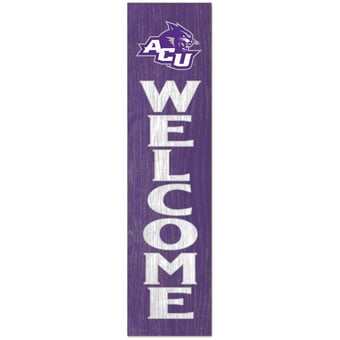 Abilene Christian University Wildcats 12'' x 48'' Outdoor Leaner Welcome Sign