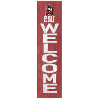 East Stroudsburg Warriors 12'' x 48'' Outdoor Leaner Welcome Sign