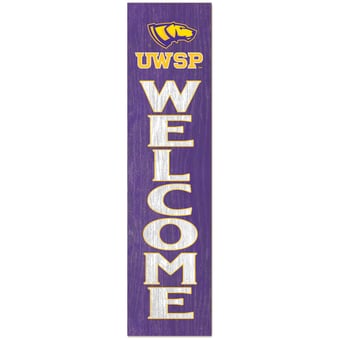 Wisconsin-Stevens Point Pointers 12'' x 48'' Outdoor Leaner Welcome Sign