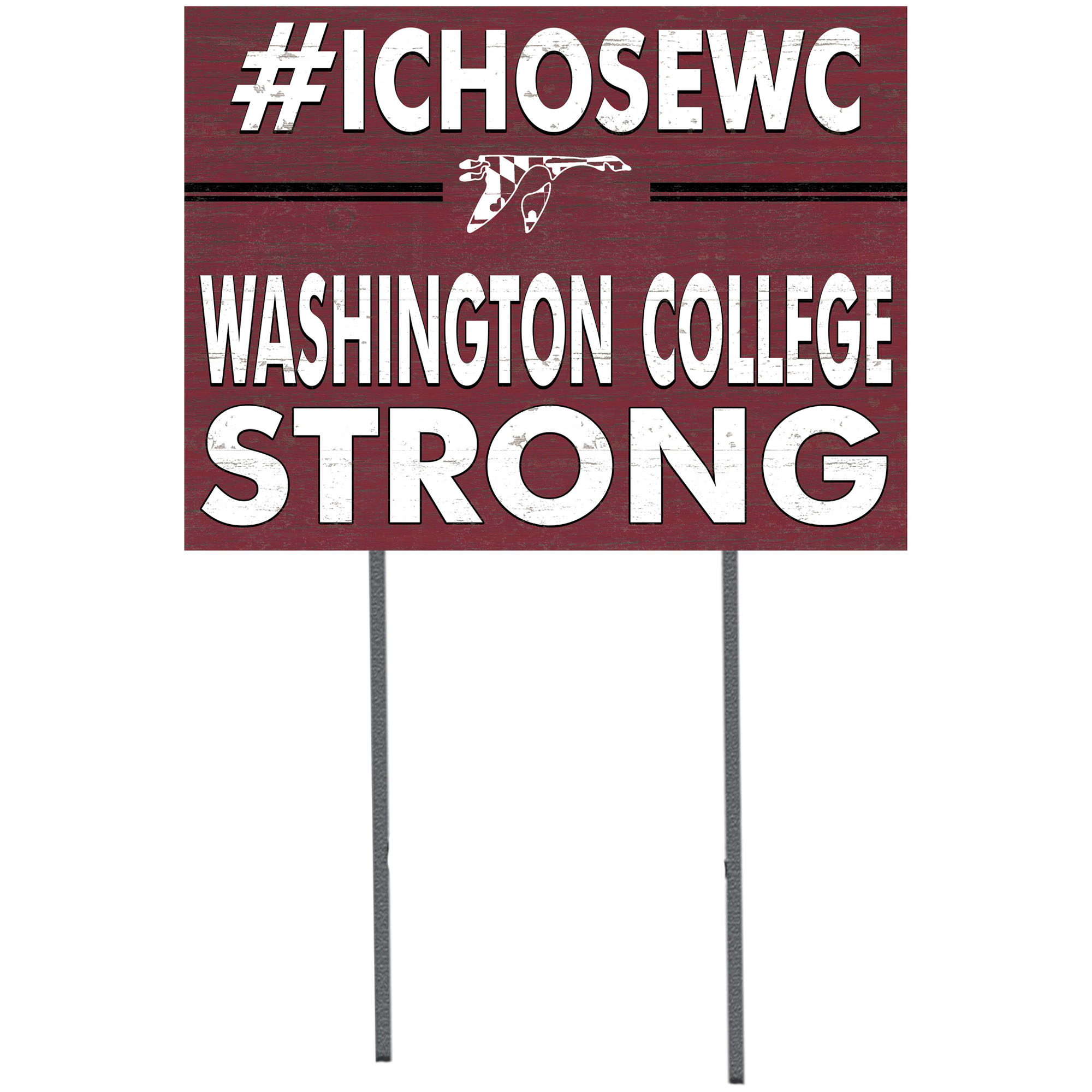 Washington College Shoremen 18'' x 24'' I Chose Lawn Sign