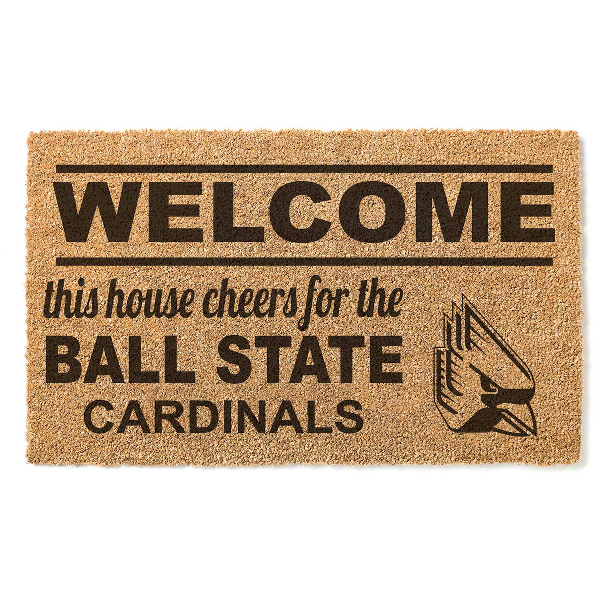 Ball State Cardinals 18" x 30" Welcome Doormat