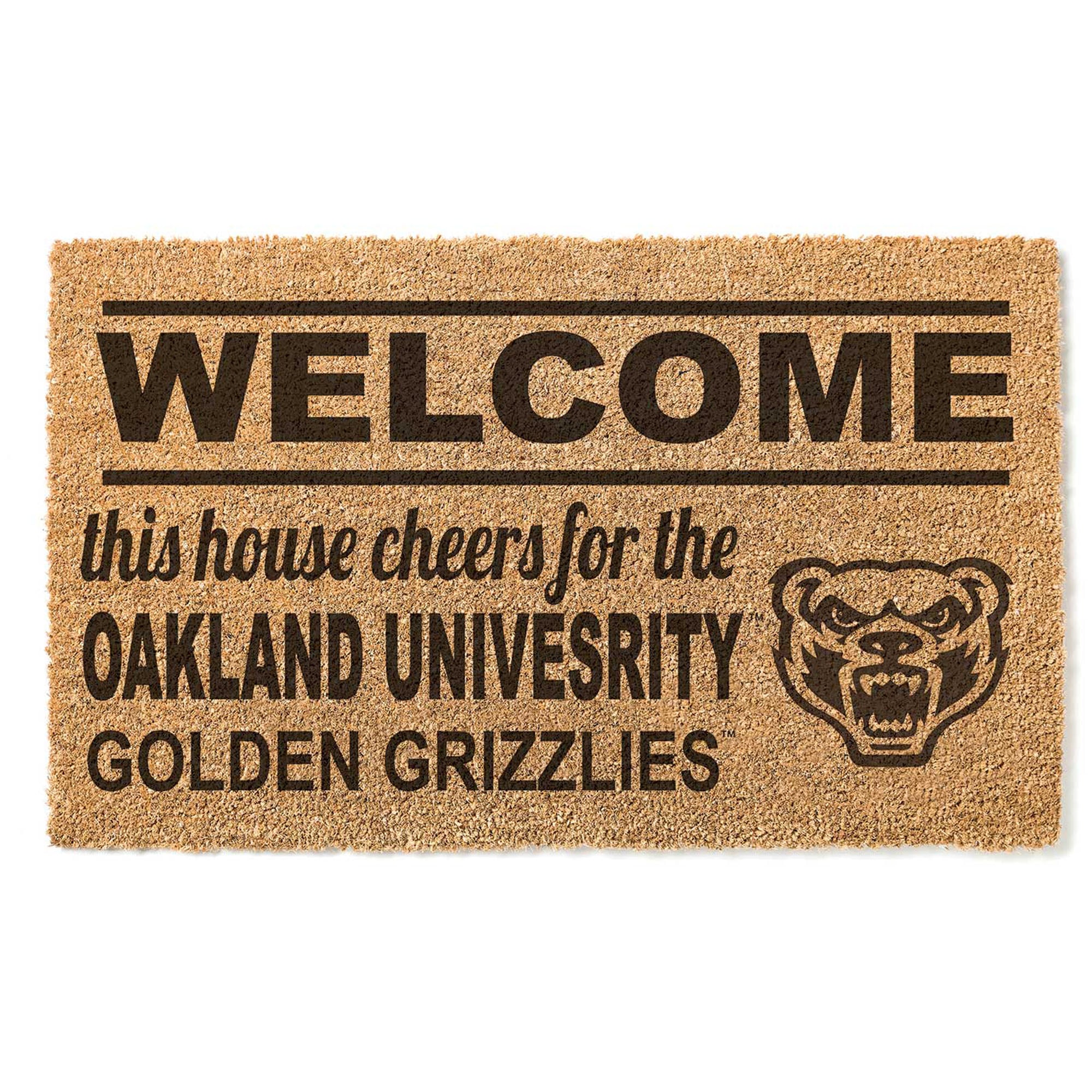Oakland Golden Grizzlies 18" x 30" Welcome Doormat