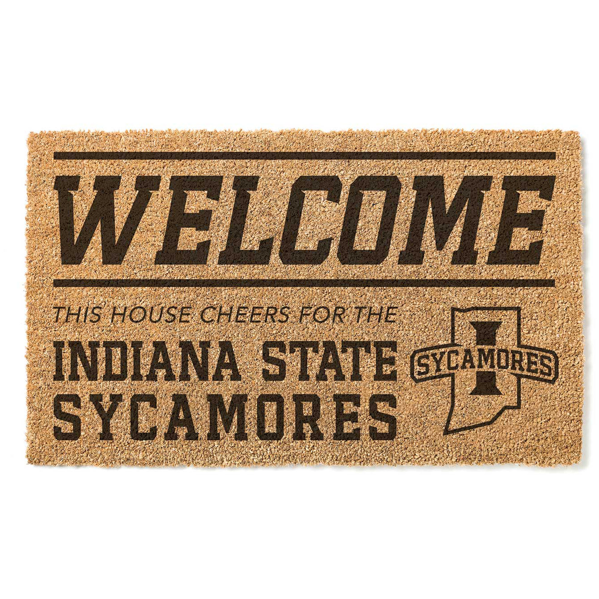 Indiana State Sycamores 18" x 30" Welcome Doormat