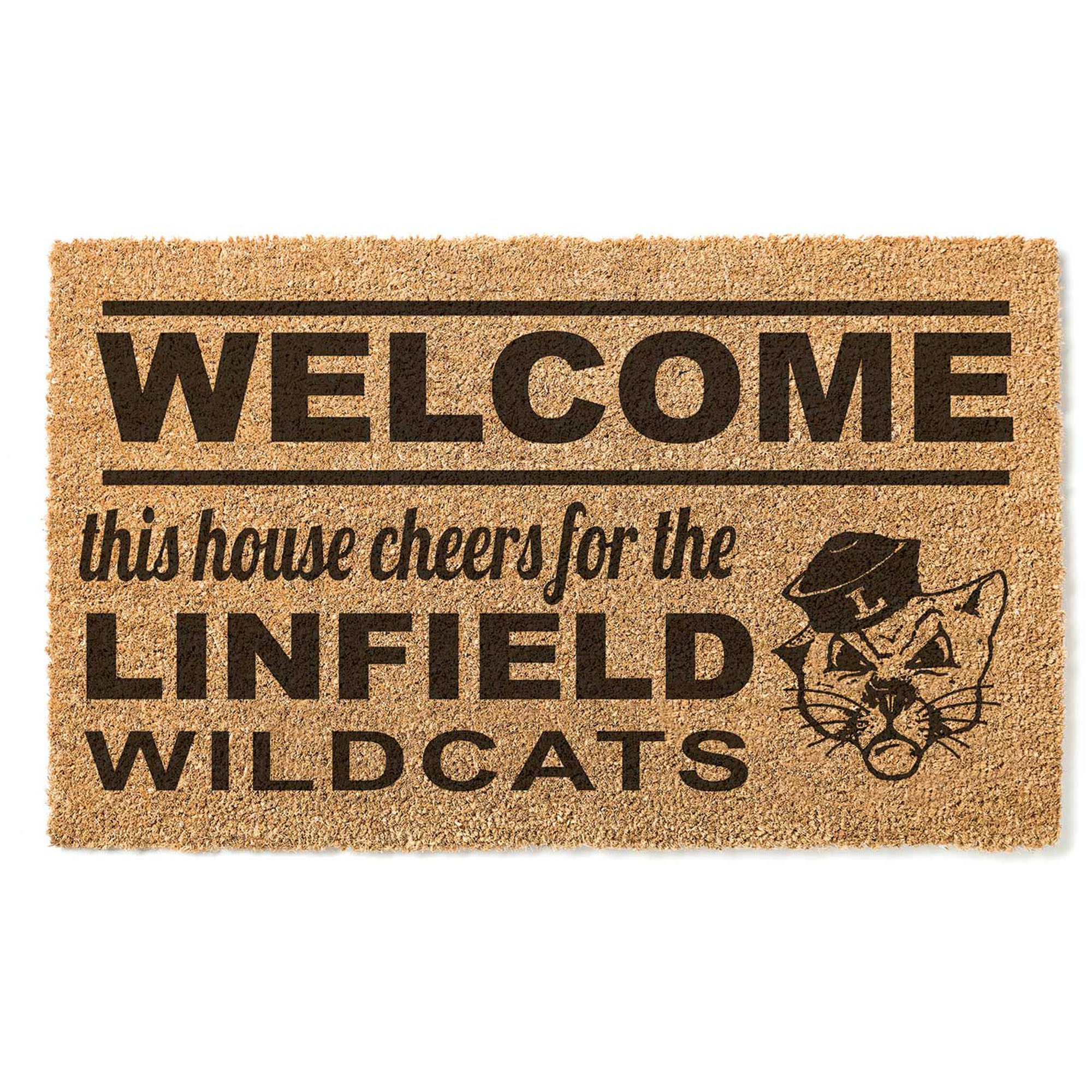 Linfield Wildcats 18" x 30" Welcome Doormat