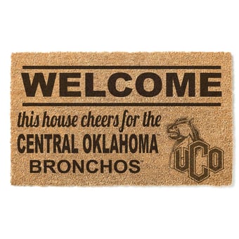 Central Oklahoma Bronchos 18" x 30" Welcome Doormat
