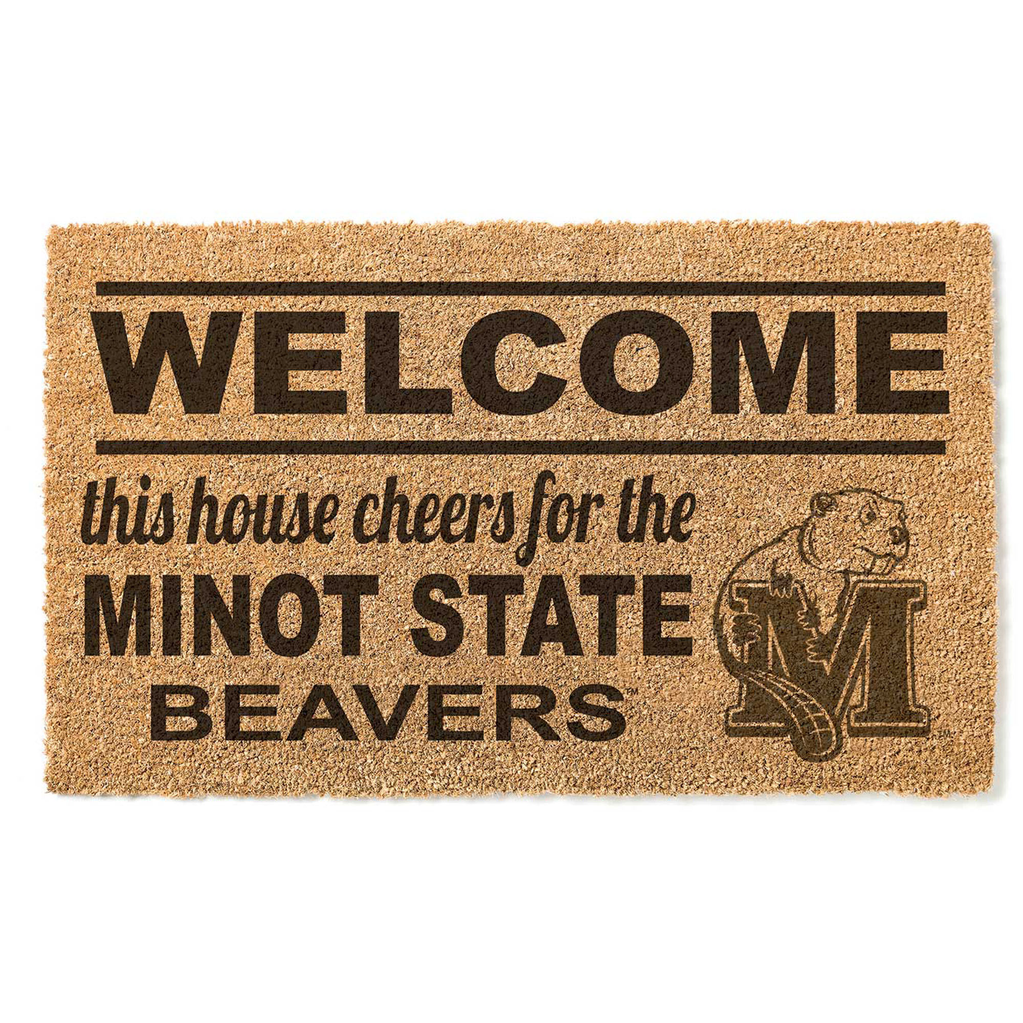 Minot State Beavers 18" x 30" Welcome Doormat