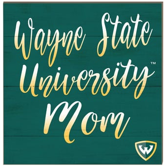 Wayne State Warriors 10'' x 10'' Team Mom Plaque