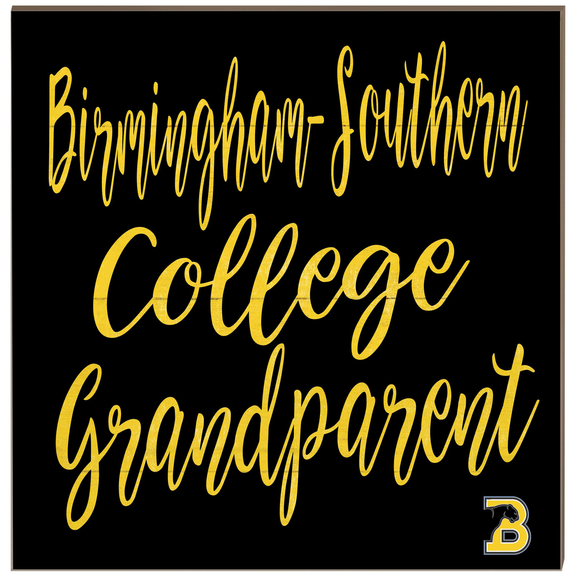 Birmingham-Southern Panthers 10'' x 10'' Grandparent Plaque