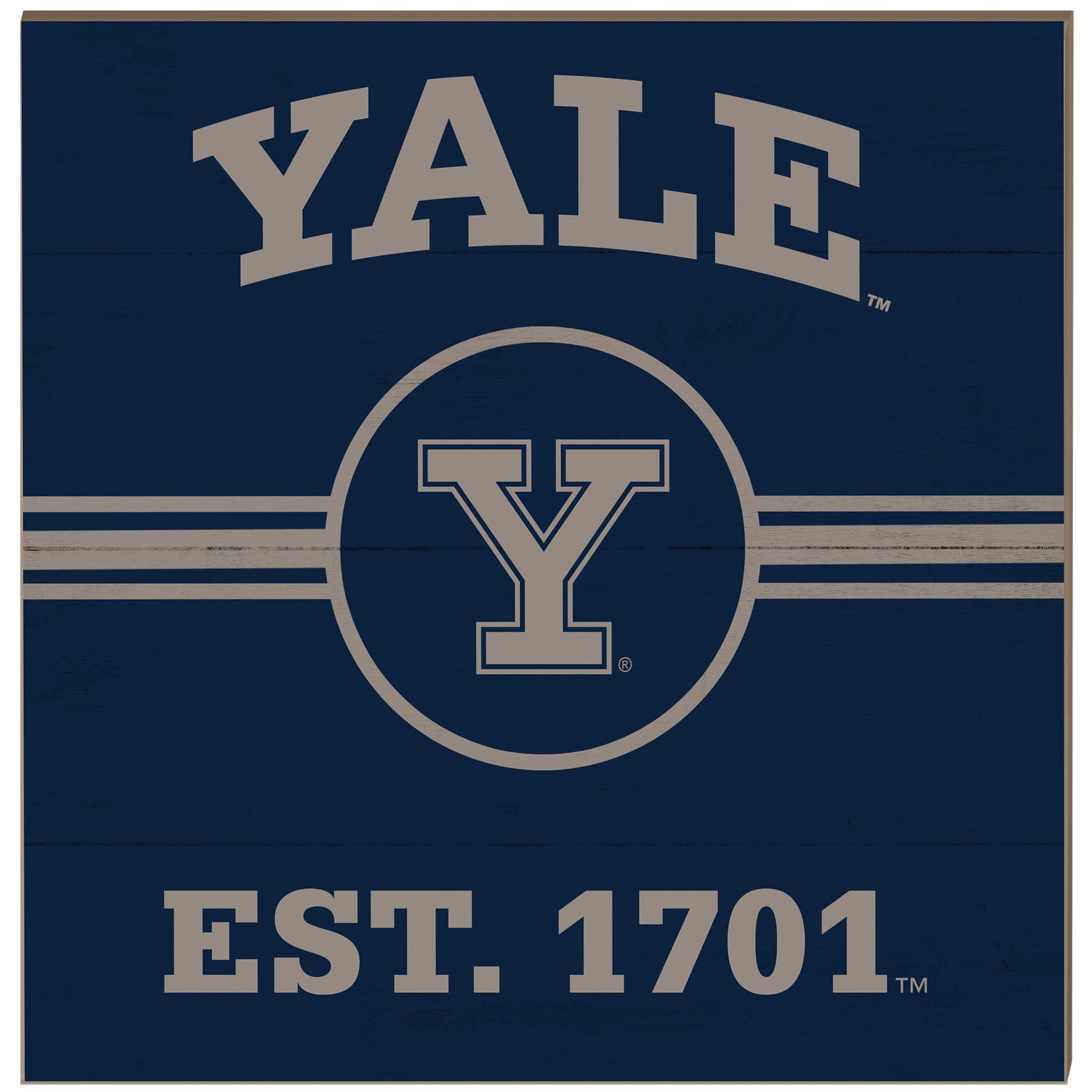 Yale Bulldogs 10'' x 10'' Retro Team Plaque