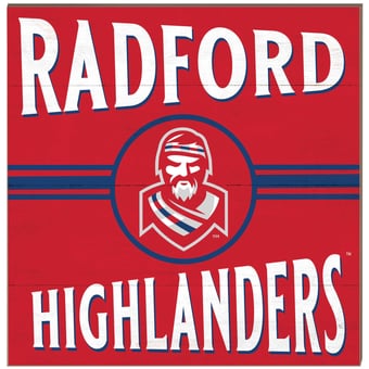 Radford Highlanders 10'' x 10'' Retro Team Plaque