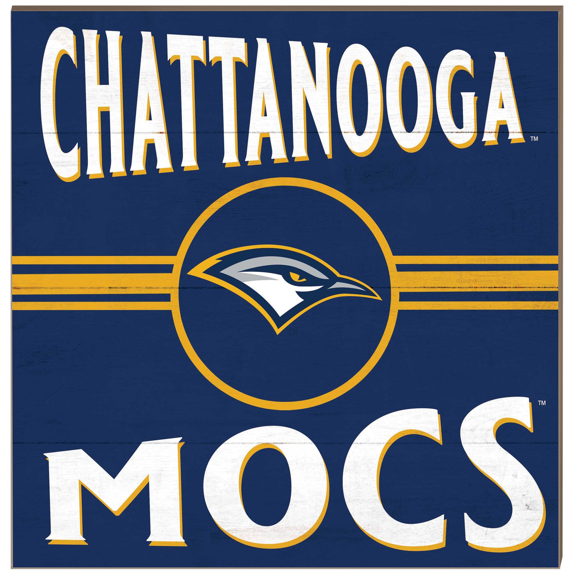 Tennessee Chattanooga Mocs 10'' x 10'' Retro Team Plaque
