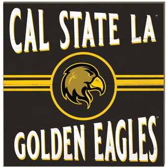 Cal State L.A. Golden Eagles 10'' x 10'' Retro Team Plaque