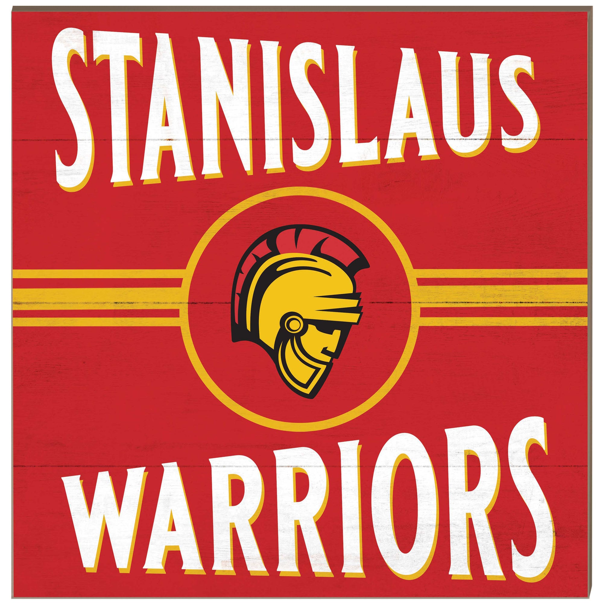 Cal State Stanislaus Warriors 10'' x 10'' Retro Team Plaque