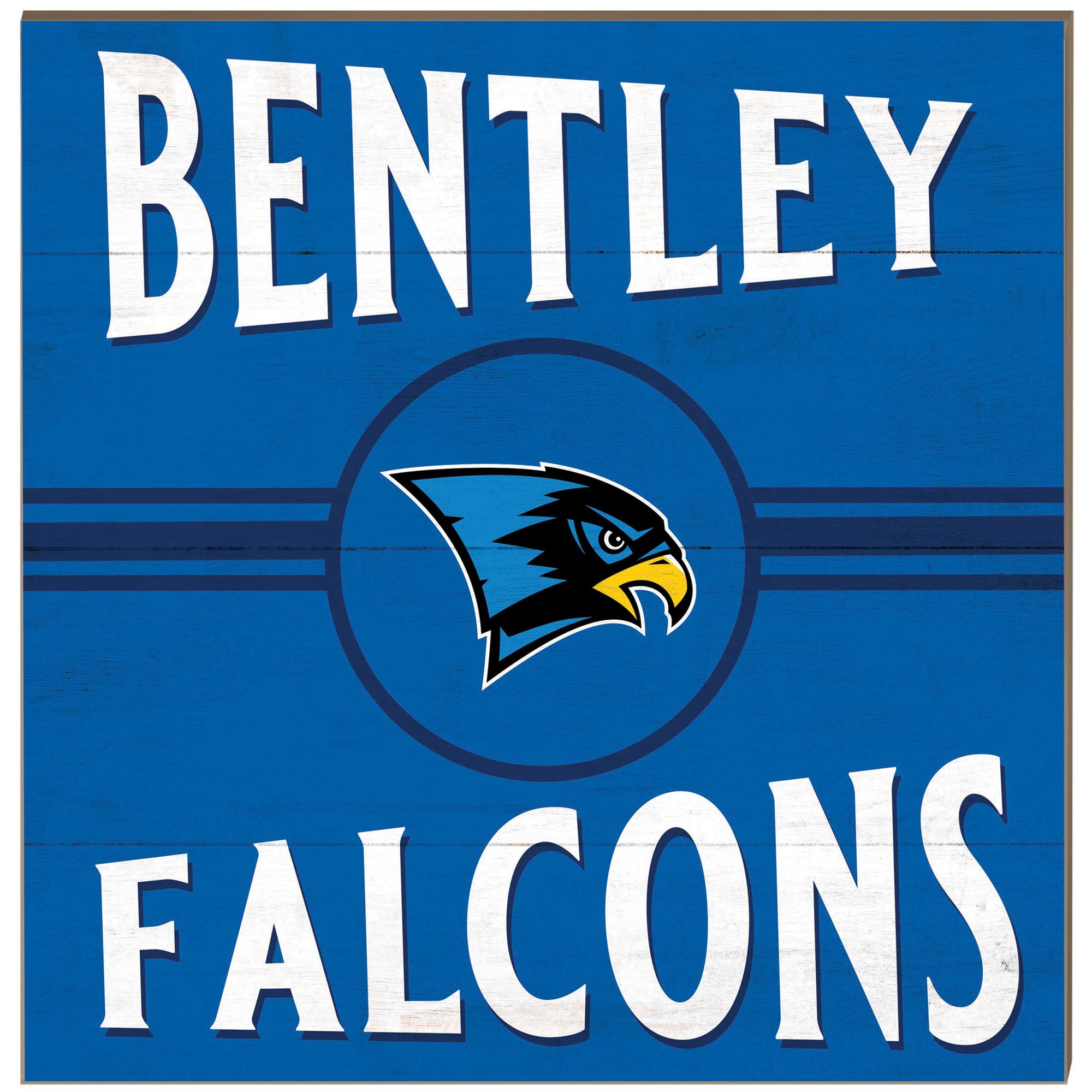 Bentley Falcons 10'' x 10'' Retro Team Plaque