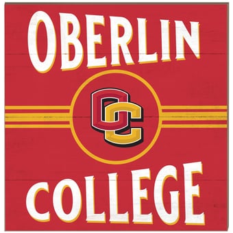 Oberlin Yeomen 10'' x 10'' Retro Team Plaque