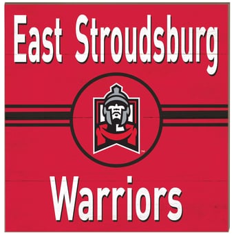East Stroudsburg Warriors 10'' x 10'' Retro Team Plaque