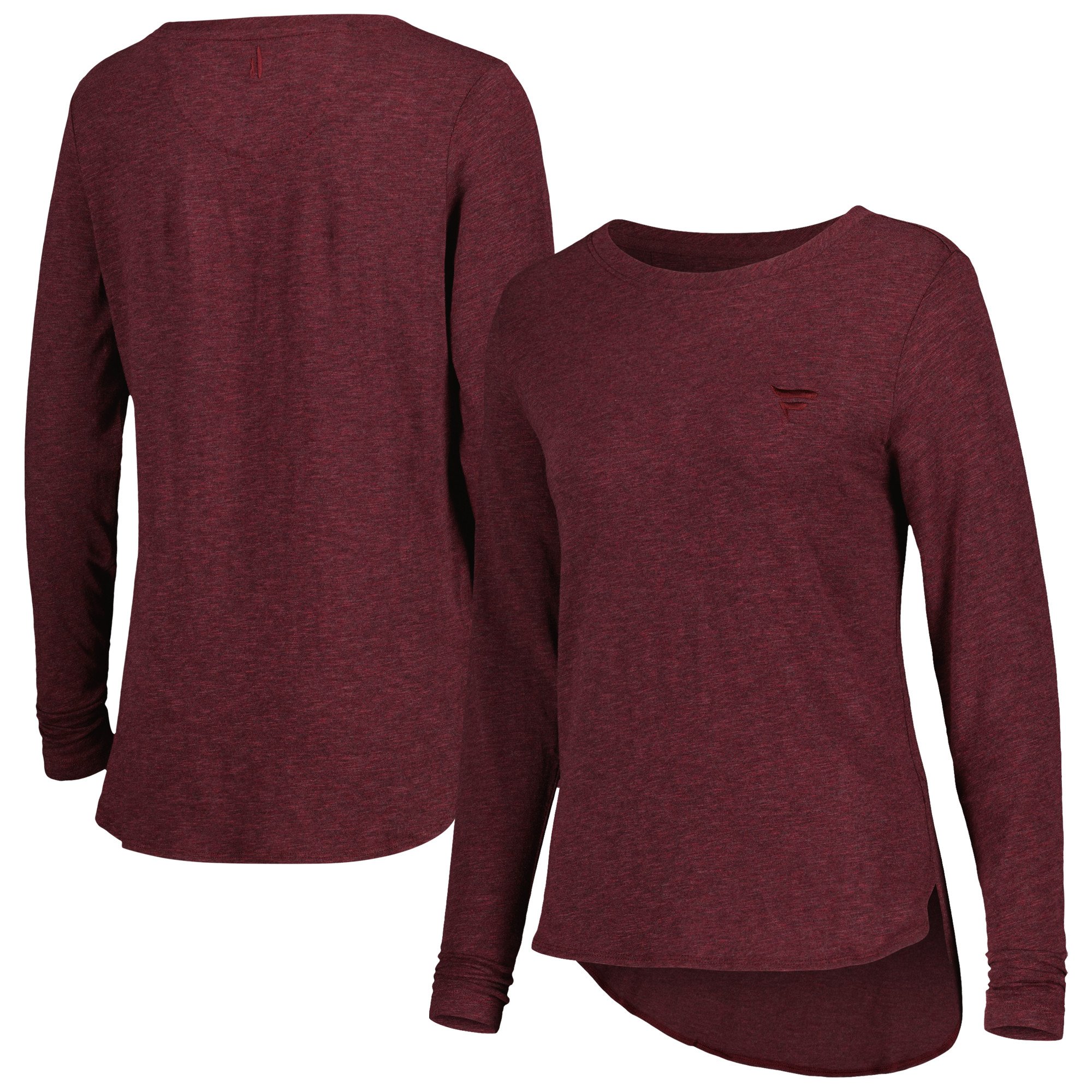 T-shirt a maniche lunghe Johnnie-O Maroon Fanatics Corporate Addison da donna