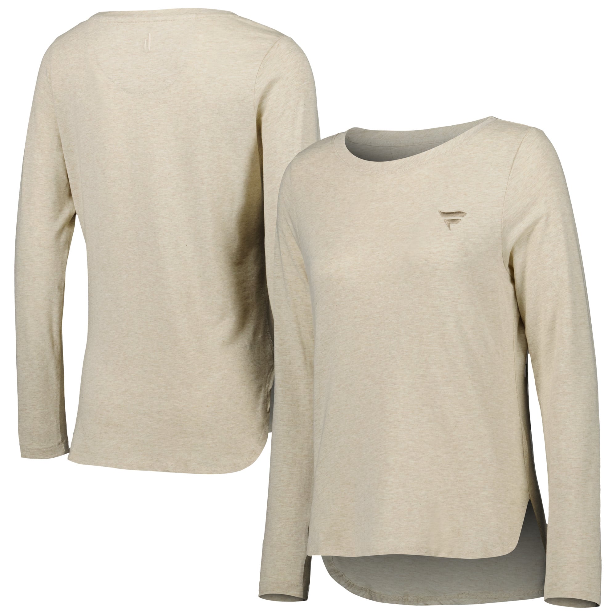 T-shirt a maniche lunghe Johnny-O Oatmeal Fanatics Corporate Addison da donna