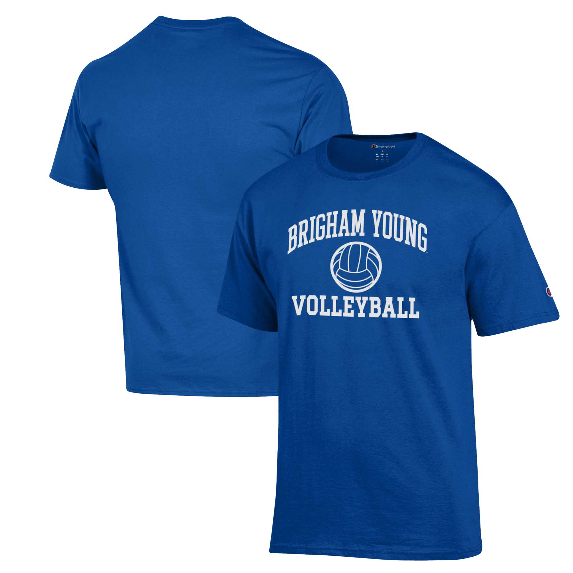 Men’s Champion Royal BYU Cougars Volleyball Icon Powerblend T-Shirt Men’s Champion Royal BYU Cougars Volleyball Icon Powerblend T-Shirt