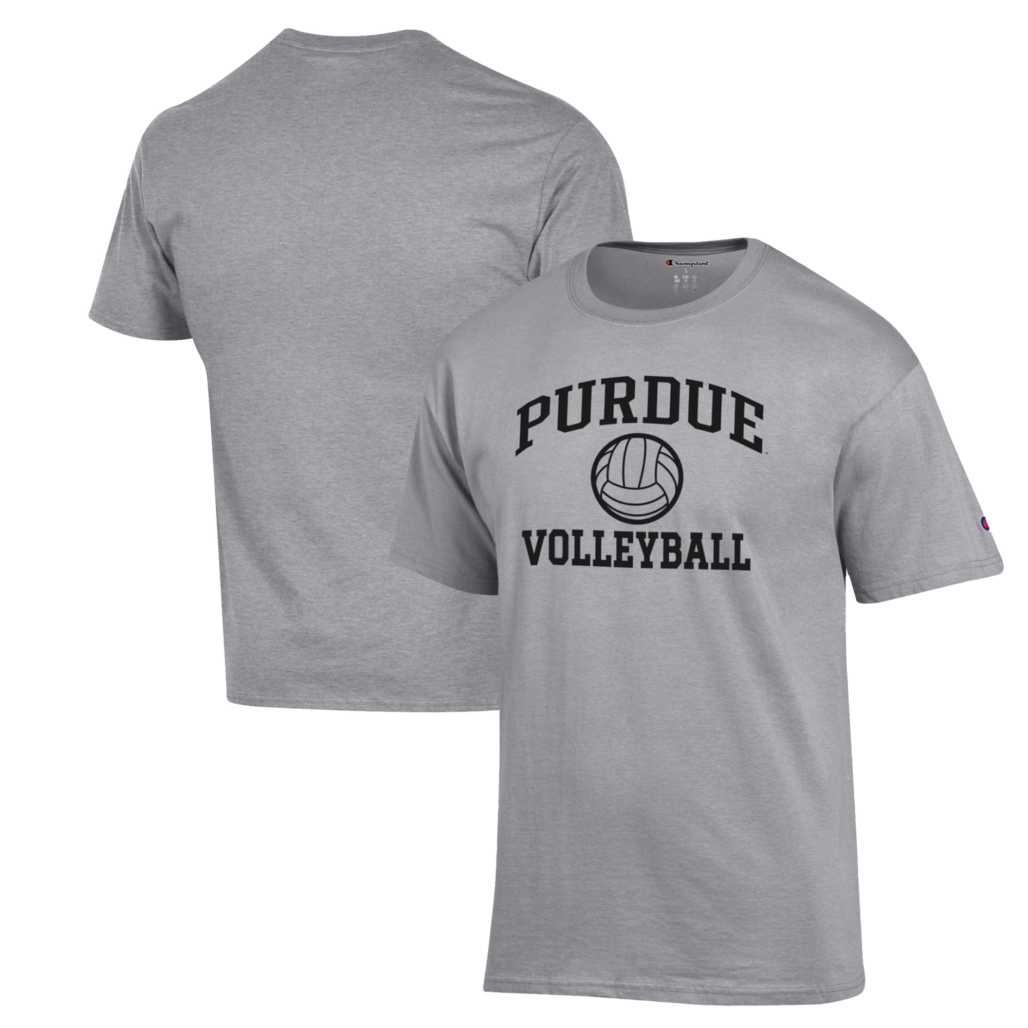 Men’s Champion Heather Gray Purdue Boilermakers Volleyball Icon Powerblend T-Shirt Men’s Champion Heather Gray Purdue Boilermakers Volleyball Icon Powerblend T-Shirt