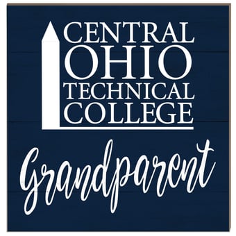 Central Ohio Technical College 10" x 10" Grandparent Wood Plaque