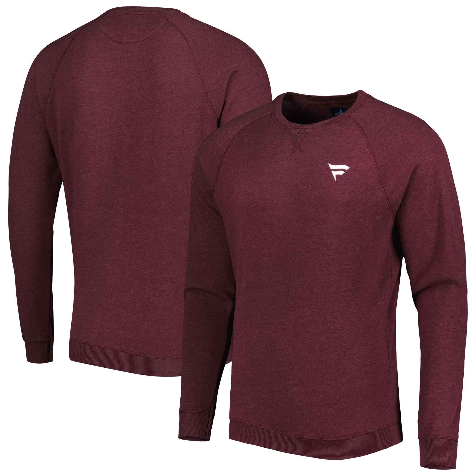 Felpa da uomo johnnie-O Maroon Fanatics Corporate Pamlico Raglan Pullover