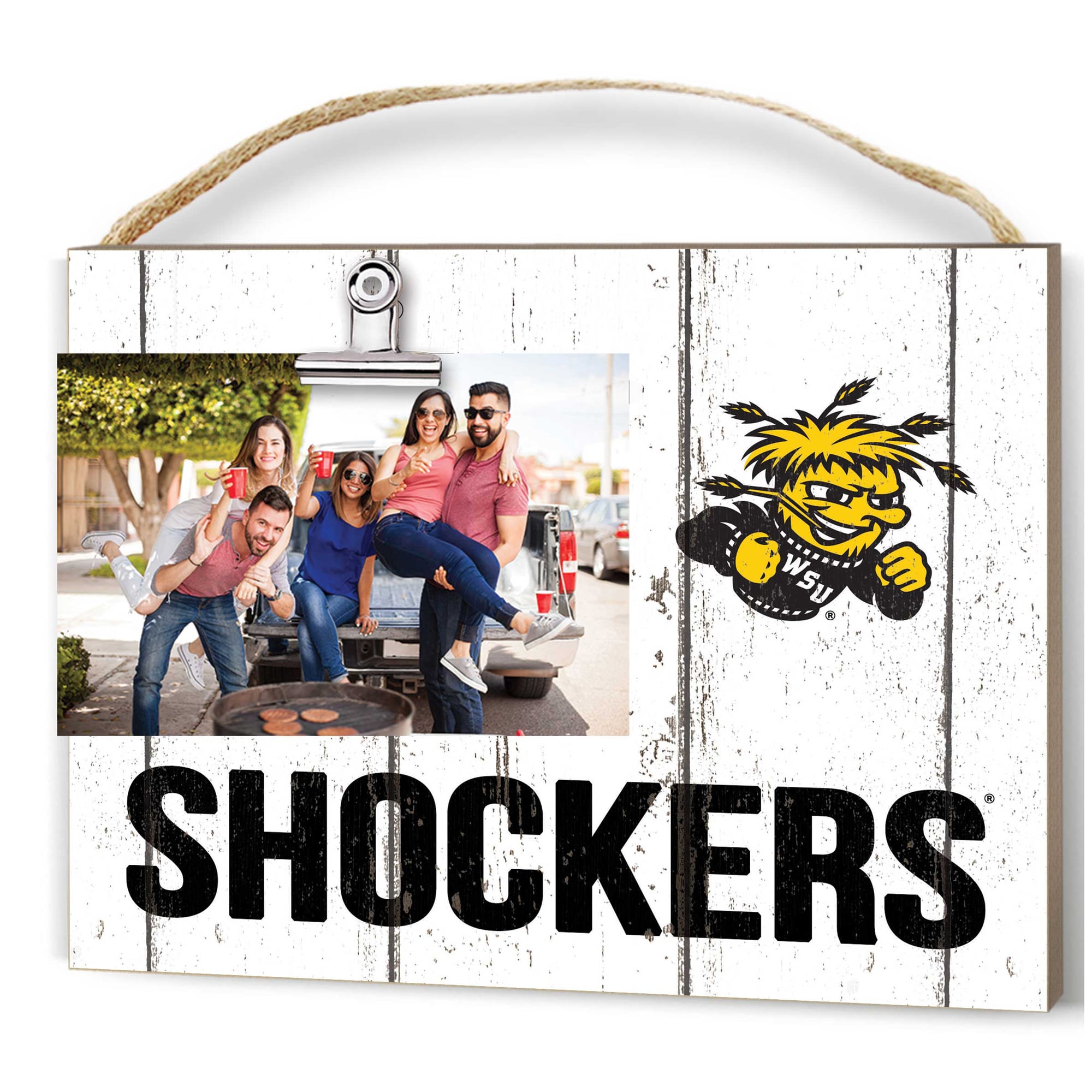 Wichita State Shockers 8'' x 10'' Weathered Clip It Frame