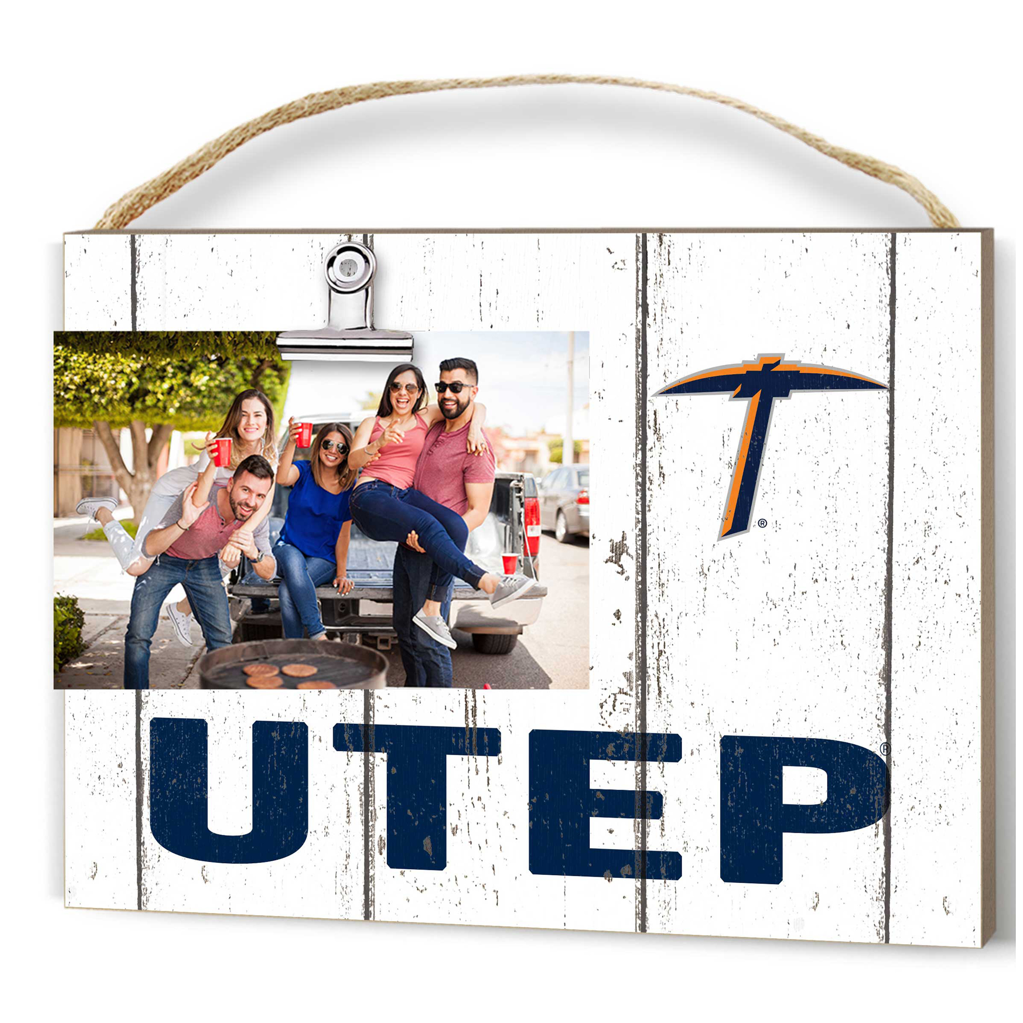 UTEP Miners 8'' x 10'' Weathered Clip It Frame
