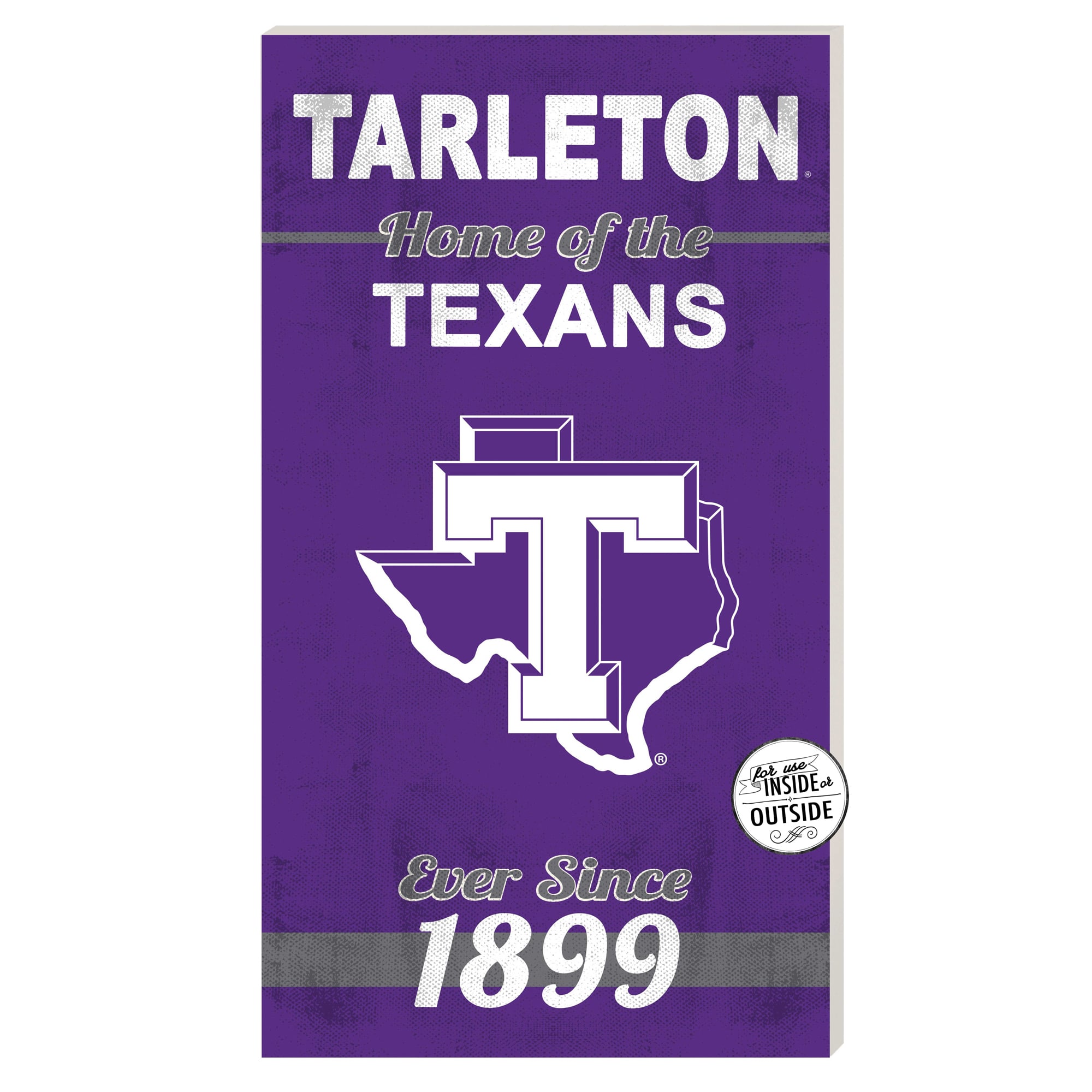 Tarleton State Texans 11'' x 20'' Indoor/Outdoor Home Of The Sign