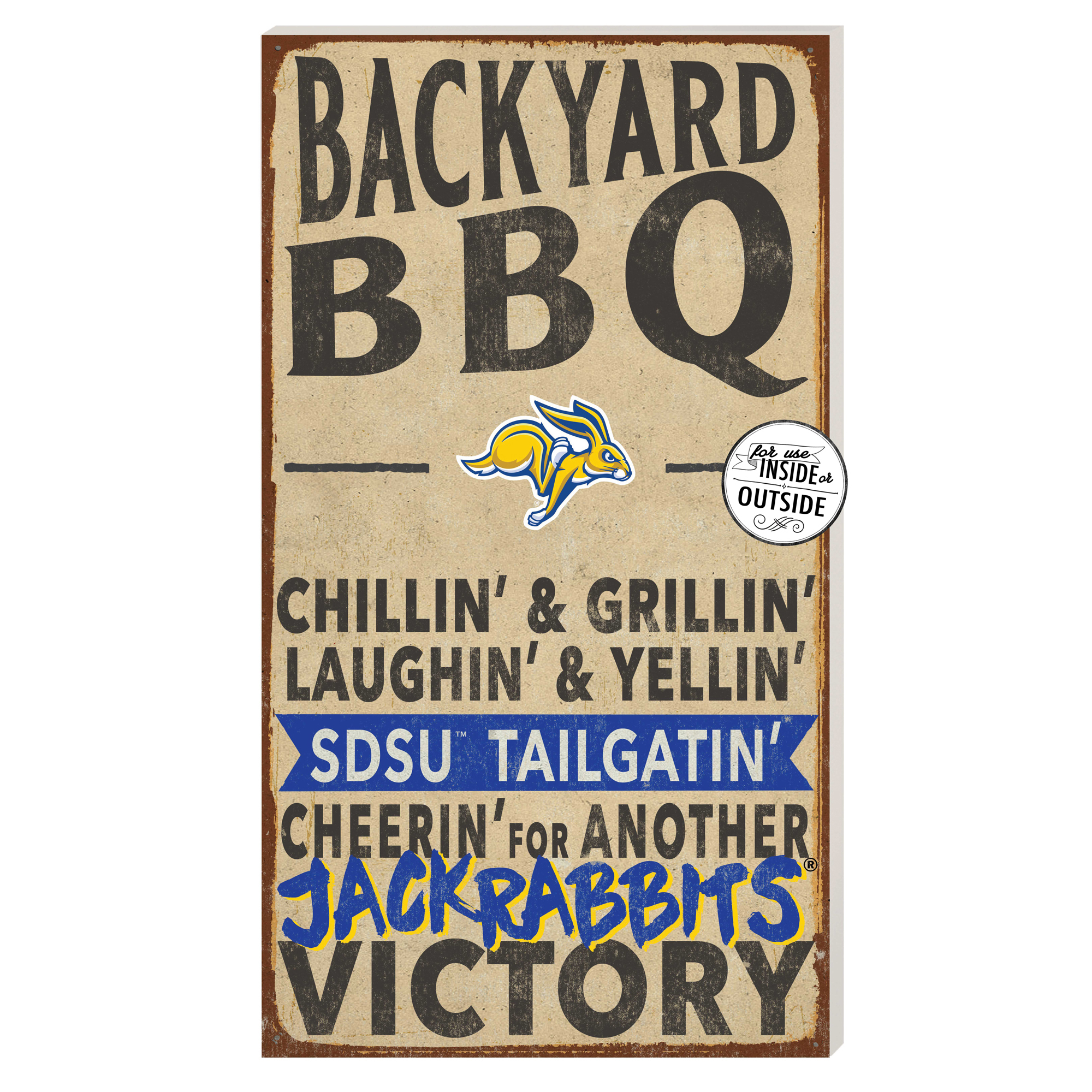 South Dakota State Jackrabbits 11'' x 20'' Indoor/Outdoor BBQ Sign