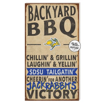 South Dakota State Jackrabbits 11'' x 20'' Indoor/Outdoor BBQ Sign
